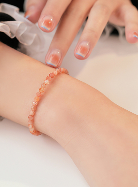 普陀山天然太阳石手链女招财手串