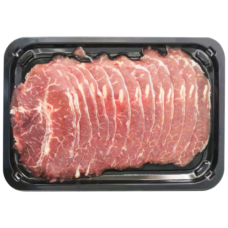 新鲜牛肉片250克/盒肥牛真空烤肉烧烤半成品肉卷原切雪花牛肉片 - 图3