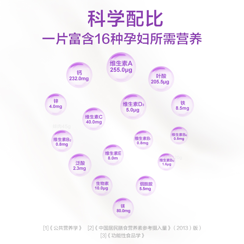 汤臣倍健孕妇多种复合维生素矿物质片维生素A维B含叶酸钙片旗舰店