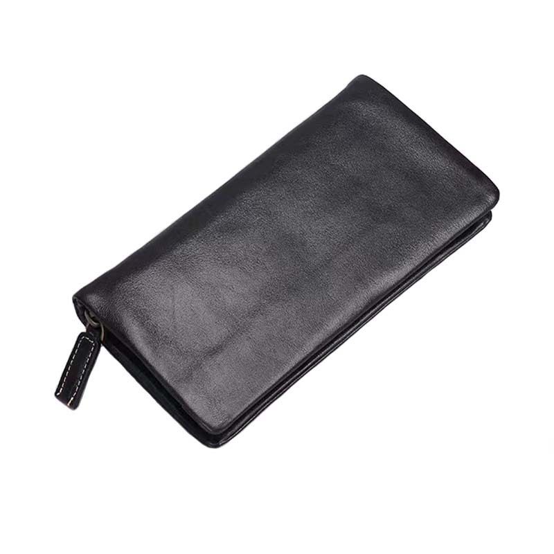 真皮复古男士钱包头层牛皮长款拉链大容量卡包休闲时尚手拿包,淘宝优惠券,粉丝福利购,淘宝优惠卷