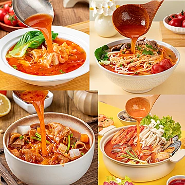 南山婆红酸汤火锅底料拍5立减[25元优惠券]-寻折猪