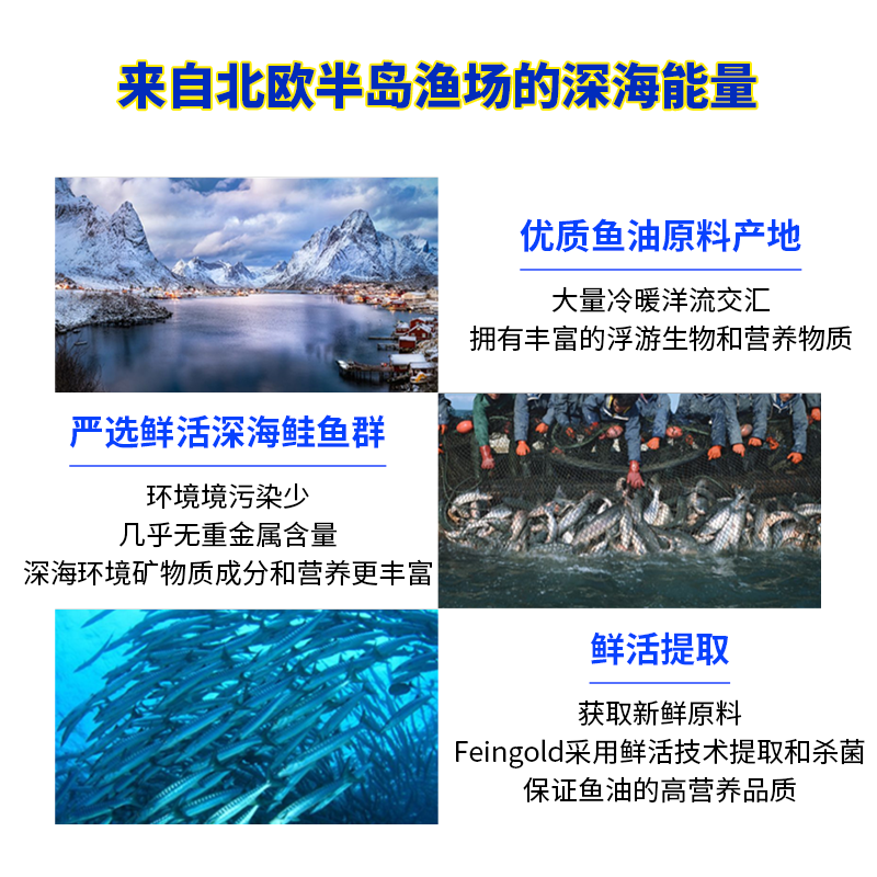 【德国原装】feingold深海鱼茄软胶囊 德益网海外鱼油/深海鱼油