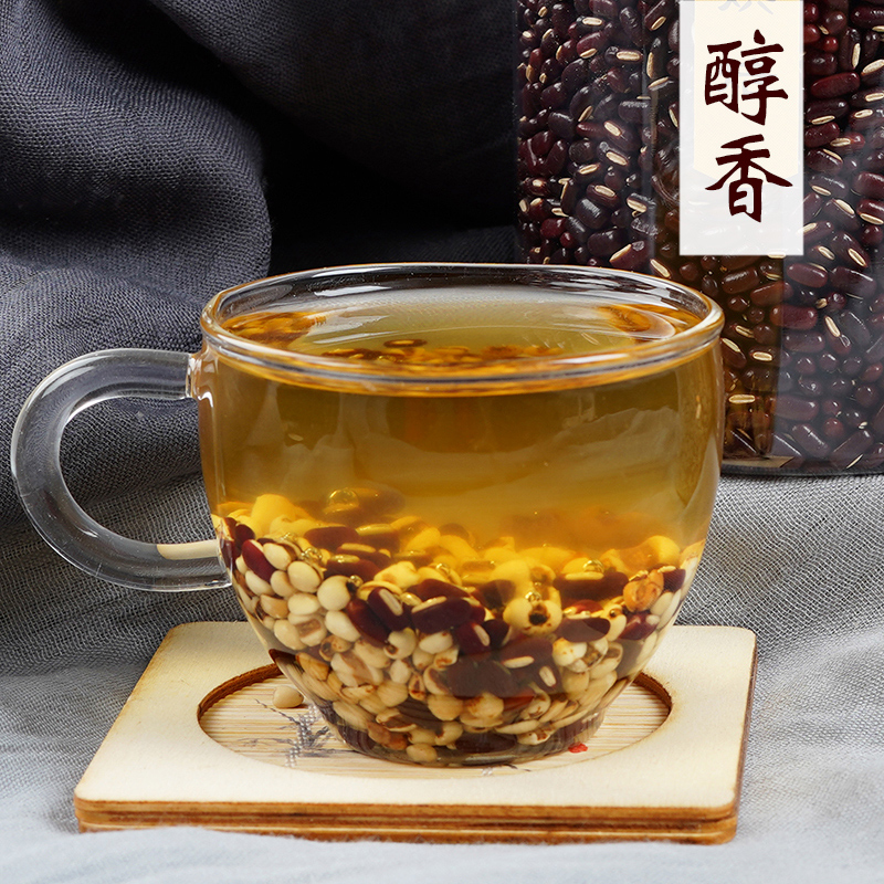 正品！赤小豆薏米红豆茶炒熟薏苡仁红豆薏仁煮水湿胖粥材料1000克 - 图1