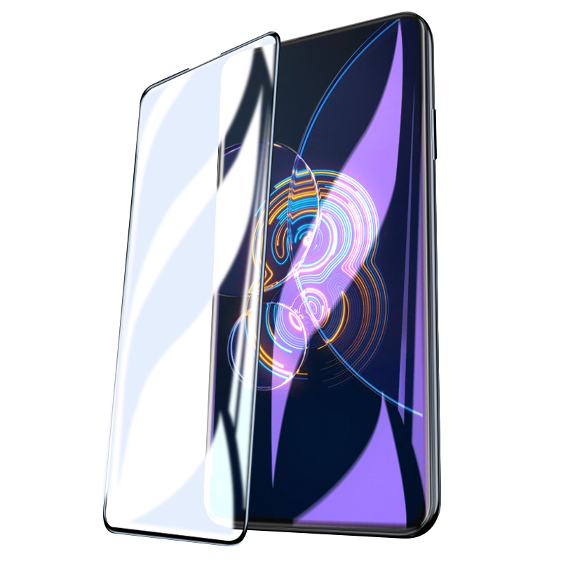 适用华硕ZenFone8钢化膜华硕Zenfone9全屏ZenFone7/7pro/8flip大视窗手机膜ASUS无白边手机屏幕高清防摔贴膜 - 图0