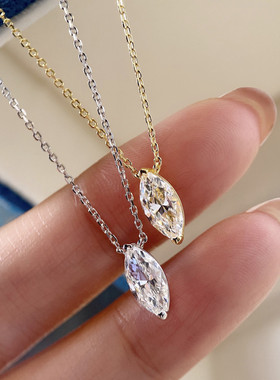 锁骨链ins简约气质马眼钻项链