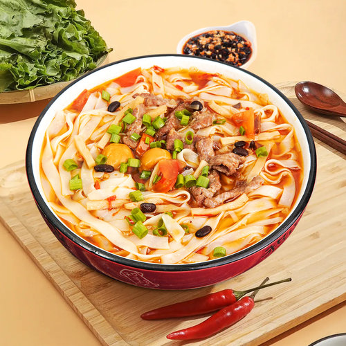 邕州老街老友粉252克袋装 干切扁粉 酸辣味汤粉早餐宵夜 南宁特产 - 图0