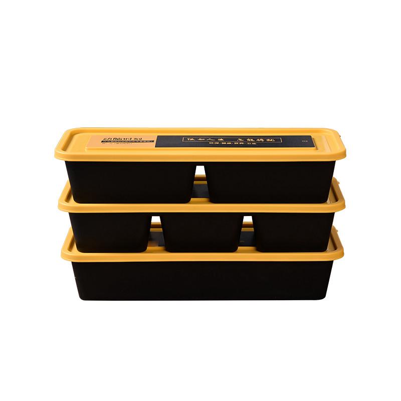 外卖打包盒创意一次性餐盒带盖长方形日式便当盒高档网红饭盒多格 - 图3