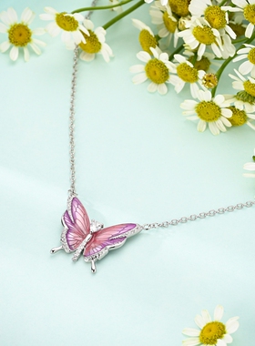 MYBEBOA美缤宝 项链女款2026新款独特漂亮蝴蝶巨好看项链