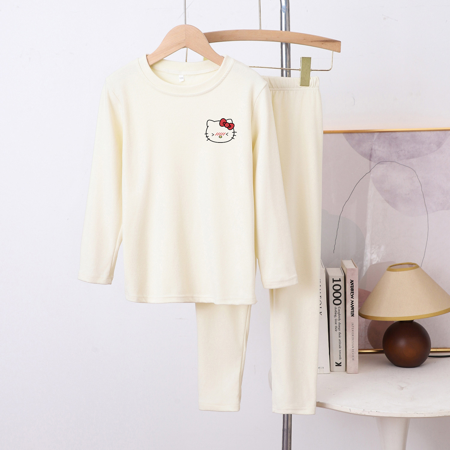 儿童装德绒睡衣两件套装女童家居服秋冬保暖打底秋衣秋裤内搭外穿,淘宝优惠券,粉丝福利购,淘宝优惠卷