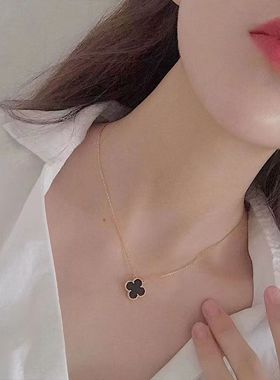 新款四叶草项链女配饰925银项链