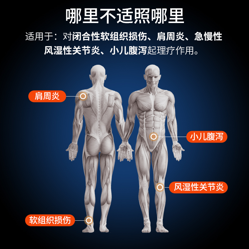 国仁红外线理疗灯烤灯理疗器家用烤电理疗灯医用神灯电磁波理疗仪-图1