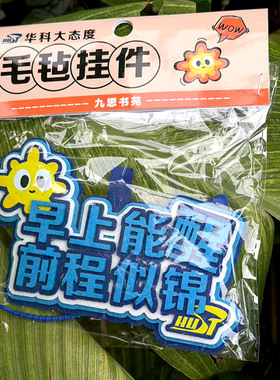 HUST文字毛毡挂件装饰包包态度个性吐槽华中科技大学[官方正品]
