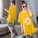 Maternity summer suit short sleeve t-shirt thin large size