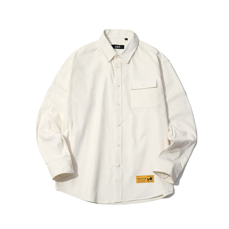 灯芯绒外穿男大码日系秋休闲衬衫 衫跃服饰衬衫