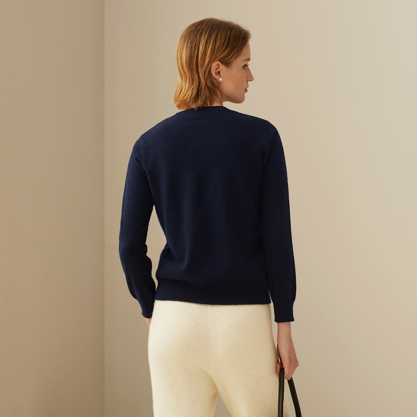 鹿王100%纯山羊绒衫女士圆领打底提花保暖针织毛衣套衫秋冬新款,淘宝优惠券,粉丝福利购,淘宝优惠卷