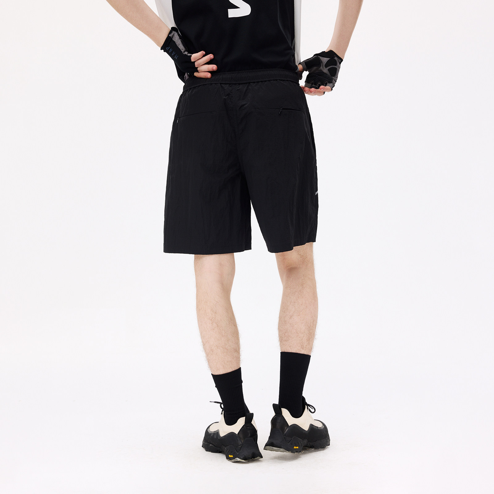 BONELESS quick-drying, breathable, water-repellent outdoor removable storage and hanging bag five-point sports casual shorts