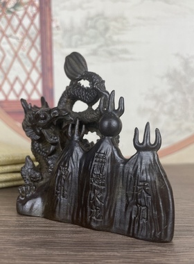 做旧仿古铜老包浆避火龙摆件 新中式家居大小号避火龙装饰礼品