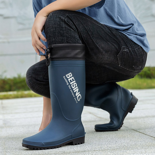 British fashion non-slip rain boots thickened wear-resistant water shoes