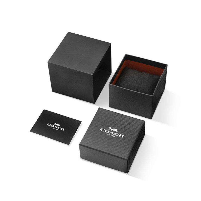 coach蔻驰cass茶玫瑰表盘皮带女表 奥兹海外欧美腕表