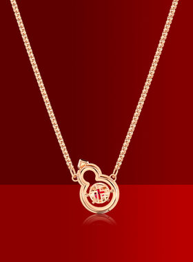 施华洛世奇项链葫芦造型锁骨链