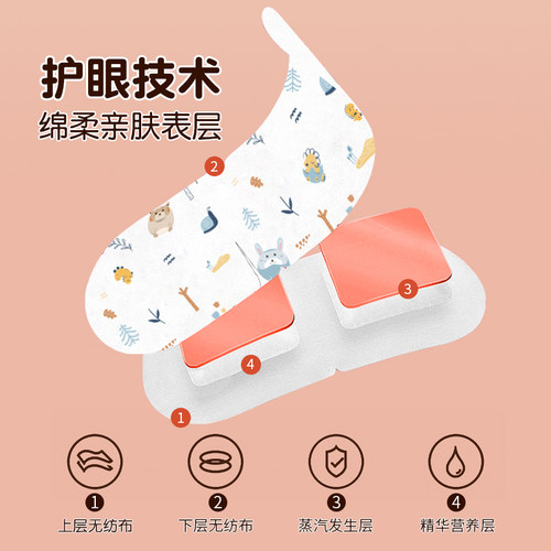 【清仓】BDAC蒸汽眼罩眼疲劳干涩热敷眼贴加热发热遮光眼罩学生 - 图2