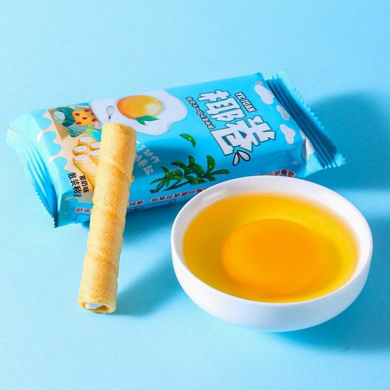 网红办公室咸蛋黄草莓味独立蛋卷 京麟食品传统糕点