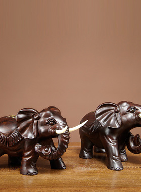 黑檀木雕刻家居客厅送礼工艺品