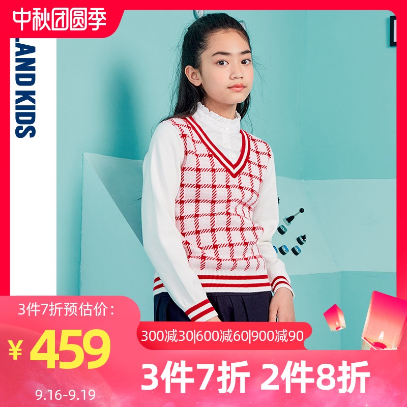 eland kids衣恋童装秋季新品针织衫 elandkids衣恋毛衣/针织衫