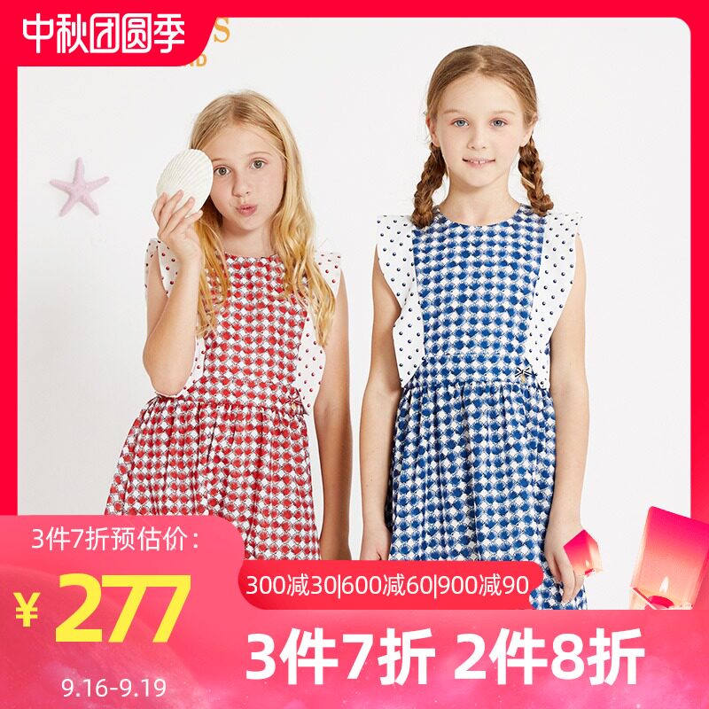 eland kids衣恋儿童夏季新百褶裙 elandkids衣恋连衣裙
