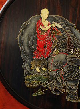 紫光檀客厅插屏红木中式