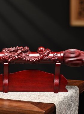 纯木制红色文昌笔摆件质金榜题名