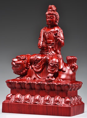 祝福玄关木雕红木佛像摆件实木质