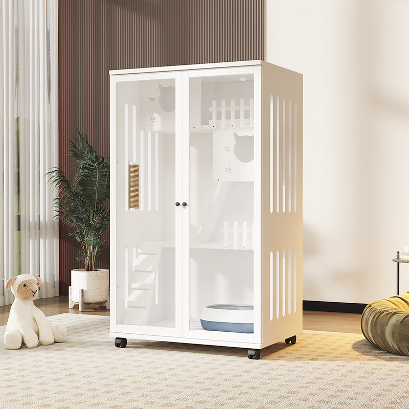 猫笼子实木猫别墅猫笼猫舍猫屋家用猫别墅室内猫咪房子猫窝柜,淘宝优惠券,粉丝福利购,淘宝优惠卷