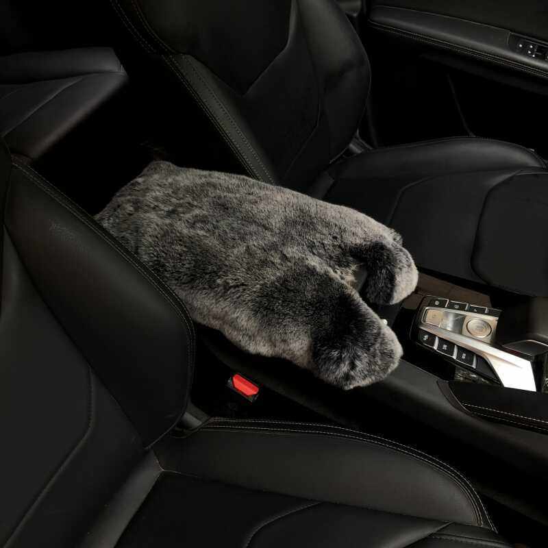 獭兔毛扶手箱垫冬季汽车毛绒真皮中央扶手垫套皮毛一体防护皮草毛,淘宝优惠券,粉丝福利购,淘宝优惠卷