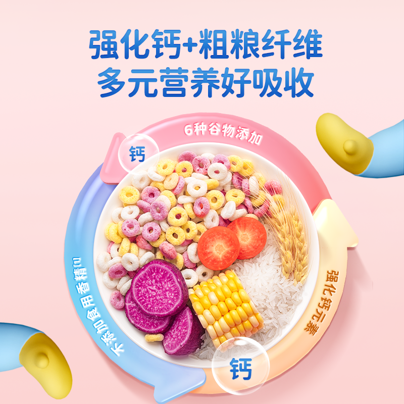 满减【小鹿蓝蓝_谷物圈】泡芙健康早餐送宝宝食谱 - 图1