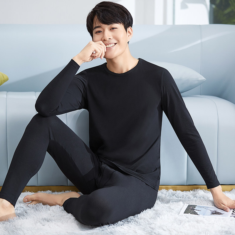 牧柔内衣秋冬爽肤纯棉长袖打底衫 牧柔保暖套装