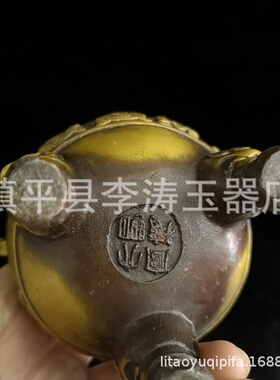 复古黄铜工艺品礼品塔炉卧室客厅黄铜塔炉摆件中式家居装饰品香炉