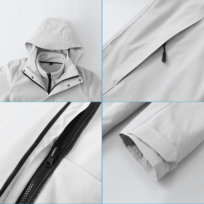 新款奇瑞4s店工装冲锋衣工作服男女外套加绒两件套冬季定制印logo,淘宝优惠券,粉丝福利购,淘宝优惠卷