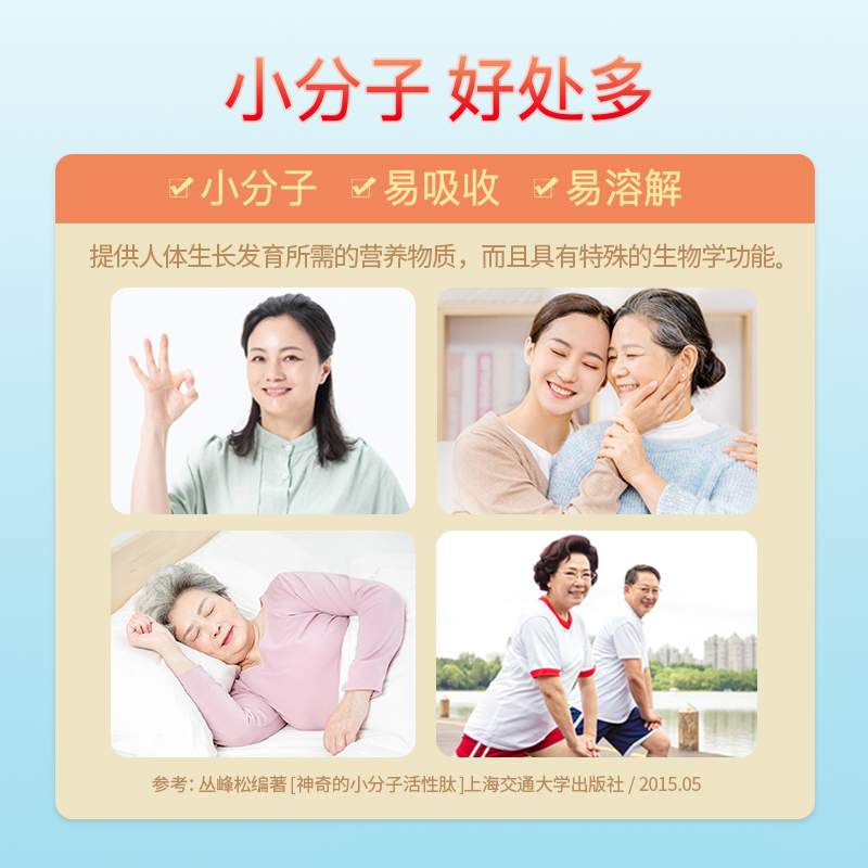 郎平代言人民国肽小分子肽活性肽胶原蛋白肽复合多肽健尔肽4g*7袋