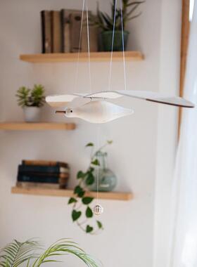 掬涵会飞的海鸥地中海空中吊饰挂件儿童房民宿悬挂创意木制挂饰