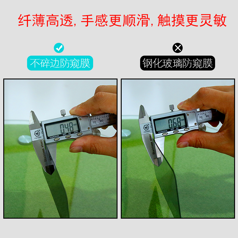 适用于8848M6防窥膜360度隐私膜m5窥视膜四面防窥m4全屏非钢化m3隐私膜软膜全屏偷窥v1上下左右防偷看隐私