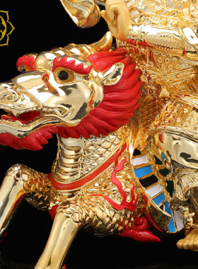 普化天尊神像纯铜家用摆件