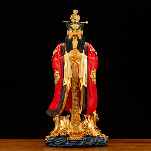 台湾工艺铜鎏金四大天师神像张道陵葛玄萨守坚许逊许真君铜像摆件 - 图1
