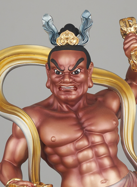 康盛哼哈二将佛像家用供奉树脂护法金刚一对门神顺宅桌面摆件