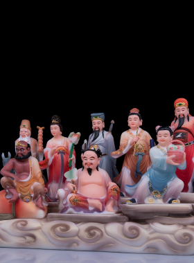 八仙摆件汉白玉家居摆件