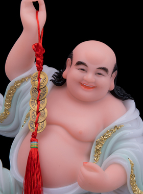 新款汉白玉刘海戏金蟾三足金蟾旺财刘海神像居家客厅装饰供奉摆件