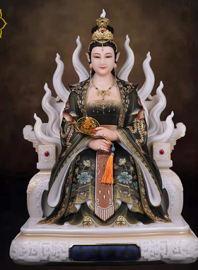 九尾狐像汉白玉家用摆件