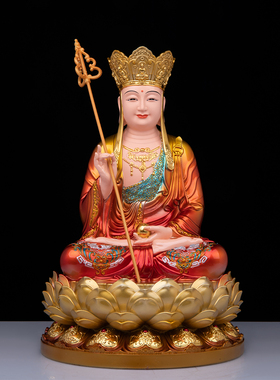 全堂佛像树脂彩绘释迦佛弥勒佛观音菩萨地藏王佛堂家用供奉摆件