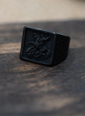 朋克个性欧美风潮流钛钢戒指饰品