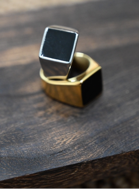 朋克简约欧美风潮流钛钢戒指饰品